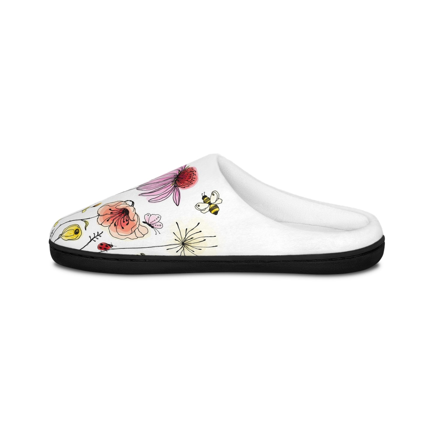 Floral Comfort Slippers Cozy Indoor Footwear for Relaxation, Stylish Home Essentials