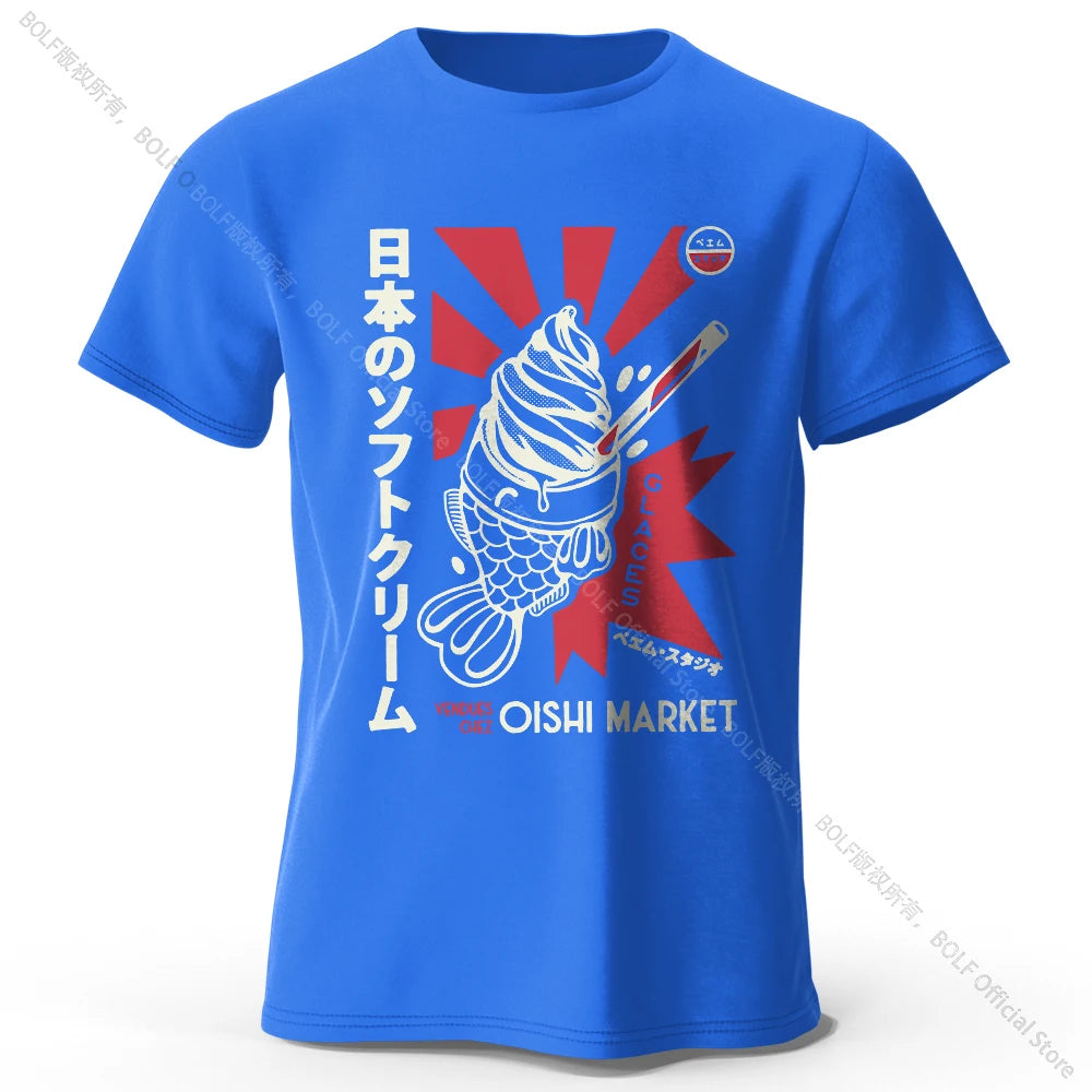 Japanisches Foodie-T-Shirt – 100 % Baumwolle – Unisex Kurzarmshirt mit Rundhalsausschnitt – weich, atmungsaktiv & kultig-bedruckt