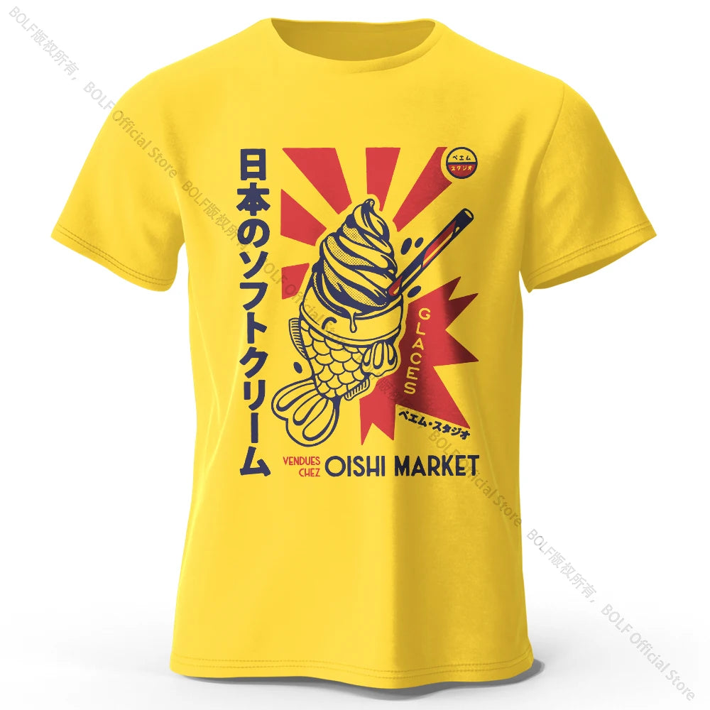 Japanisches Foodie-T-Shirt – 100 % Baumwolle – Unisex Kurzarmshirt mit Rundhalsausschnitt – weich, atmungsaktiv & kultig-bedruckt