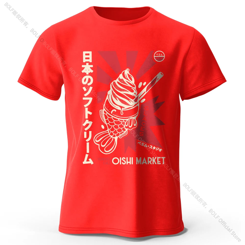 Japanisches Foodie-T-Shirt – 100 % Baumwolle – Unisex Kurzarmshirt mit Rundhalsausschnitt – weich, atmungsaktiv & kultig-bedruckt