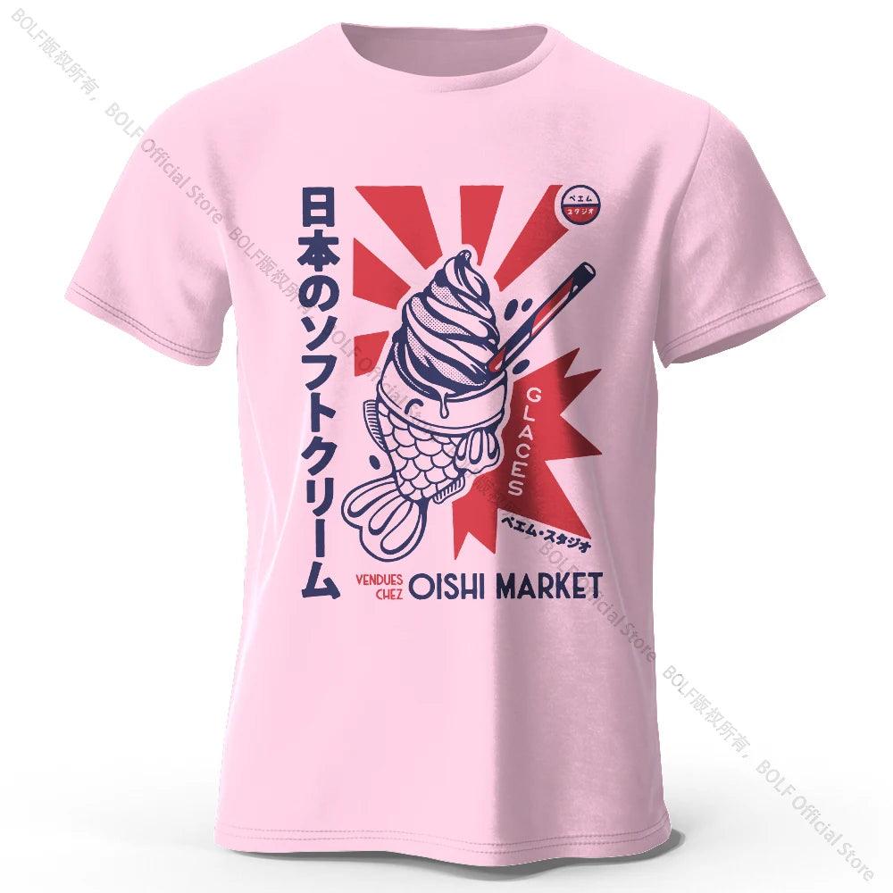 Japanisches Foodie-T-Shirt – 100 % Baumwolle – Unisex Kurzarmshirt mit Rundhalsausschnitt – weich, atmungsaktiv & kultig-bedruckt