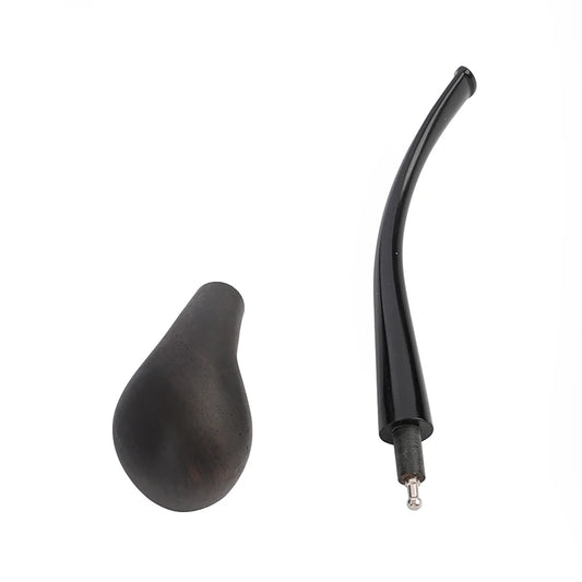 Tabakpfeife 17 cm – Churchwarden-Pfeife aus Sandelholz mit Acrylmundstück – Handgefertigte Holzpfeife ohne Filter – Geschenkidee zum Vatertag