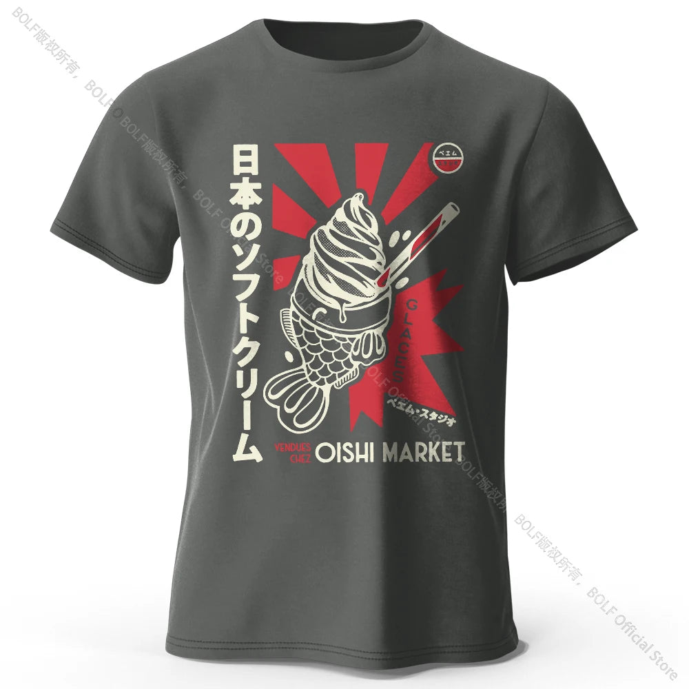 Japanisches Foodie-T-Shirt – 100 % Baumwolle – Unisex Kurzarmshirt mit Rundhalsausschnitt – weich, atmungsaktiv & kultig-bedruckt