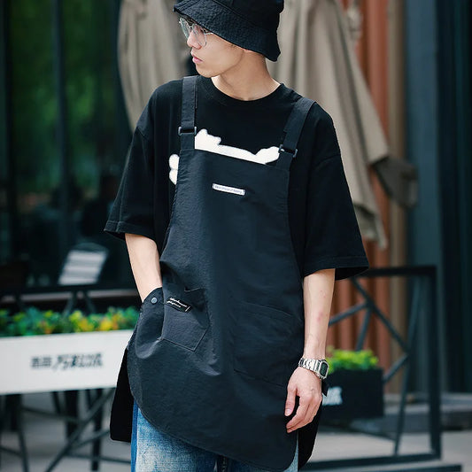 Modische japanische Arbeitsschürze, grosse Taschen, wasserdicht und atmungsaktiv