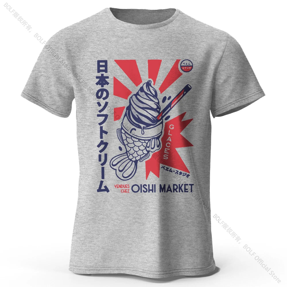 Japanisches Foodie-T-Shirt – 100 % Baumwolle – Unisex Kurzarmshirt mit Rundhalsausschnitt – weich, atmungsaktiv & kultig-bedruckt