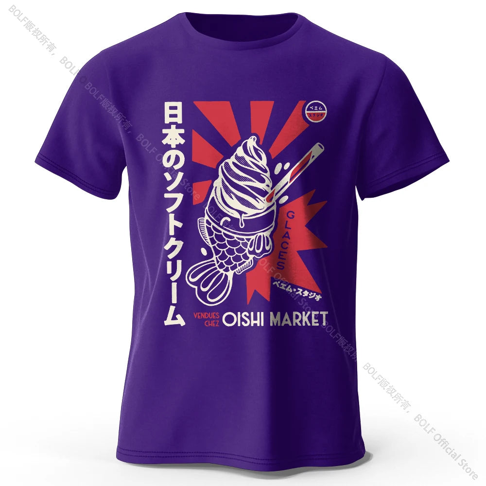 Japanisches Foodie-T-Shirt – 100 % Baumwolle – Unisex Kurzarmshirt mit Rundhalsausschnitt – weich, atmungsaktiv & kultig-bedruckt