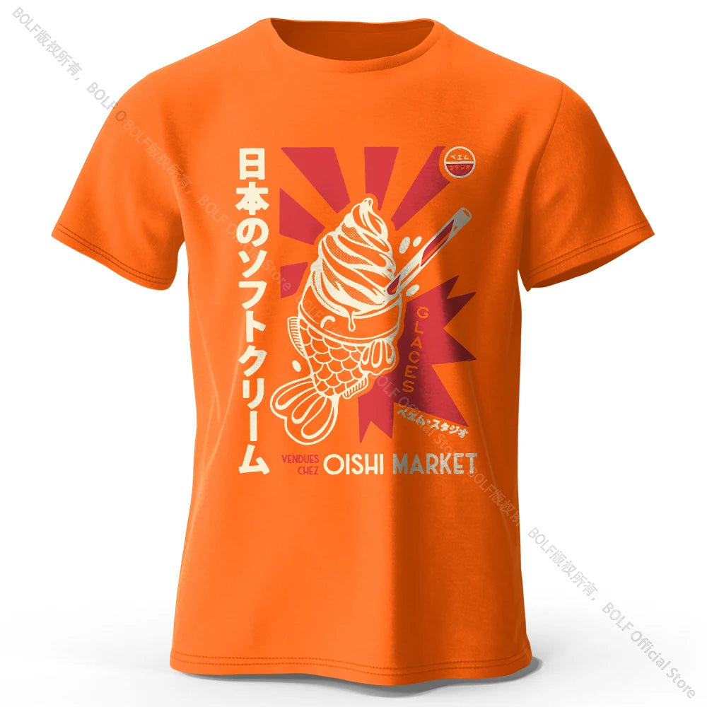 Japanisches Foodie-T-Shirt – 100 % Baumwolle – Unisex Kurzarmshirt mit Rundhalsausschnitt – weich, atmungsaktiv & kultig-bedruckt