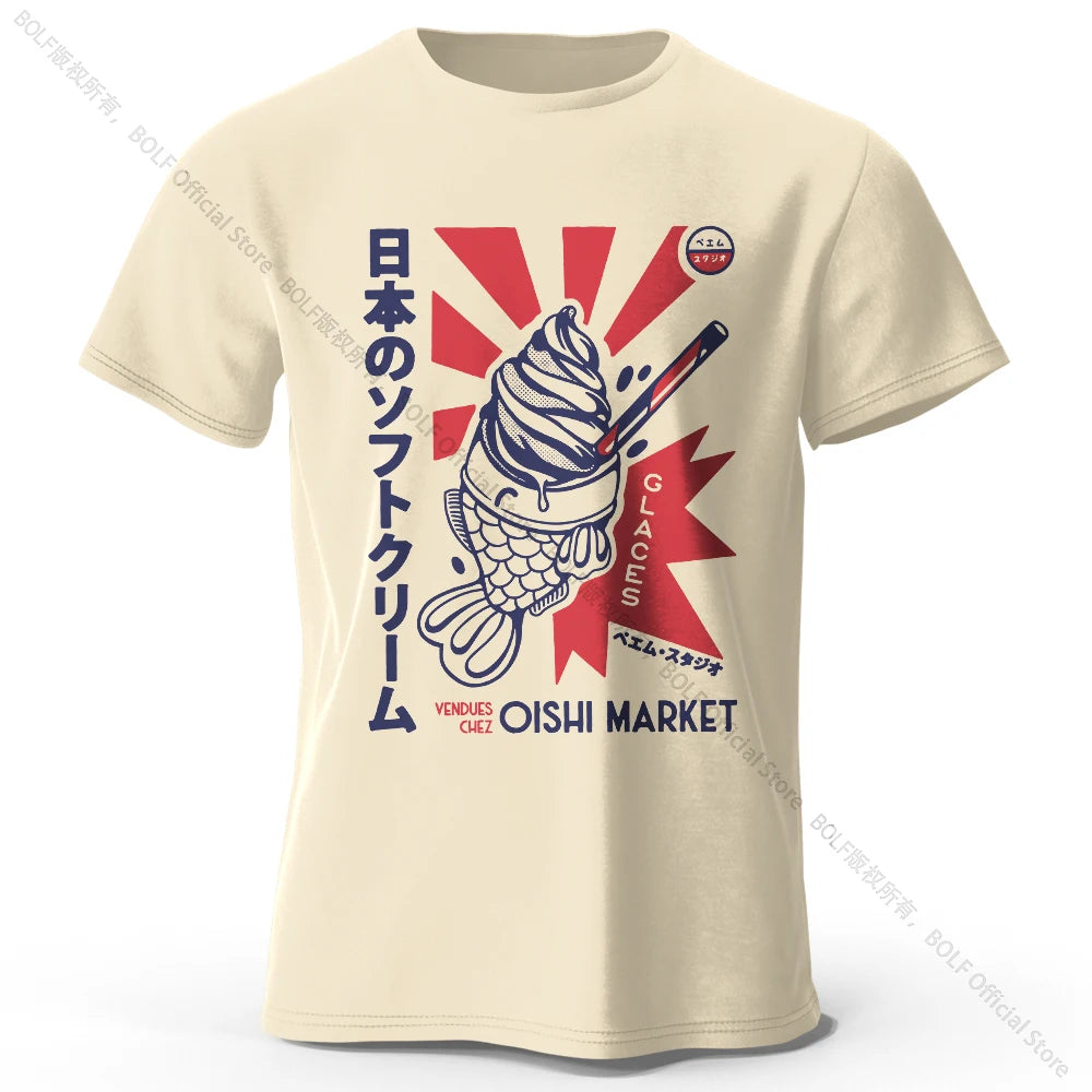 Japanisches Foodie-T-Shirt – 100 % Baumwolle – Unisex Kurzarmshirt mit Rundhalsausschnitt – weich, atmungsaktiv & kultig-bedruckt