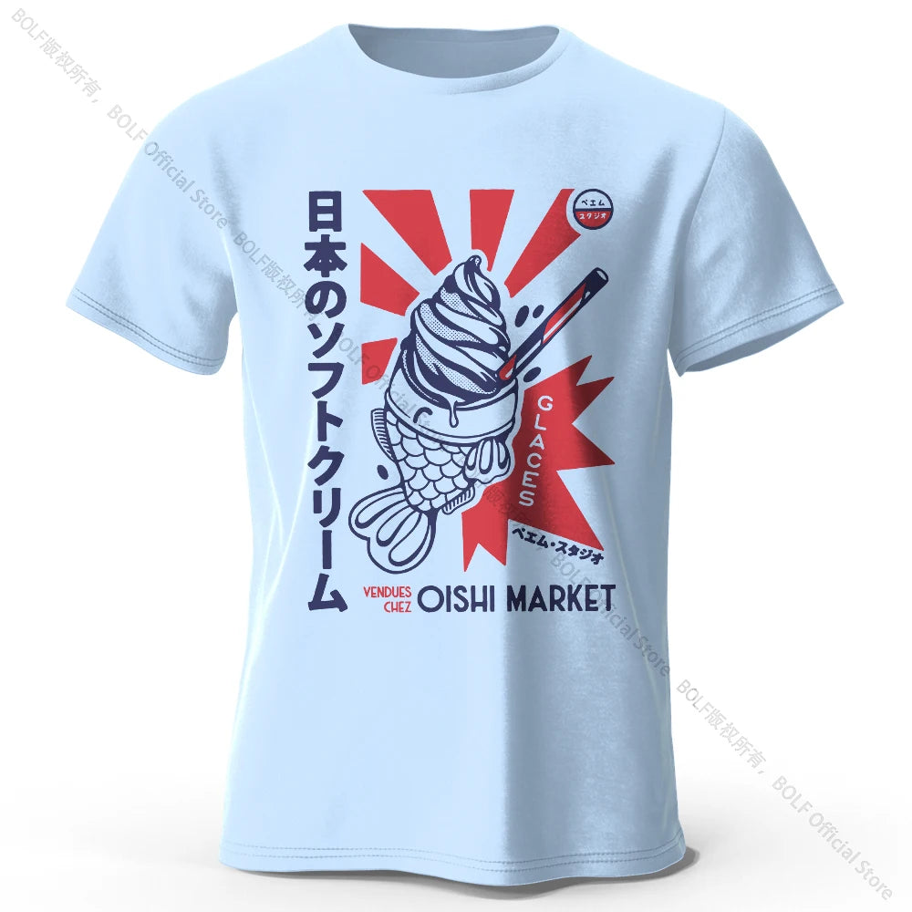 Japanisches Foodie-T-Shirt – 100 % Baumwolle – Unisex Kurzarmshirt mit Rundhalsausschnitt – weich, atmungsaktiv & kultig-bedruckt
